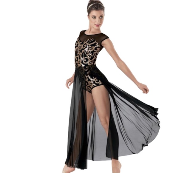 Weissman Other - WEISSMAN Lyrical Dance Ice Skating Costume Small Adult